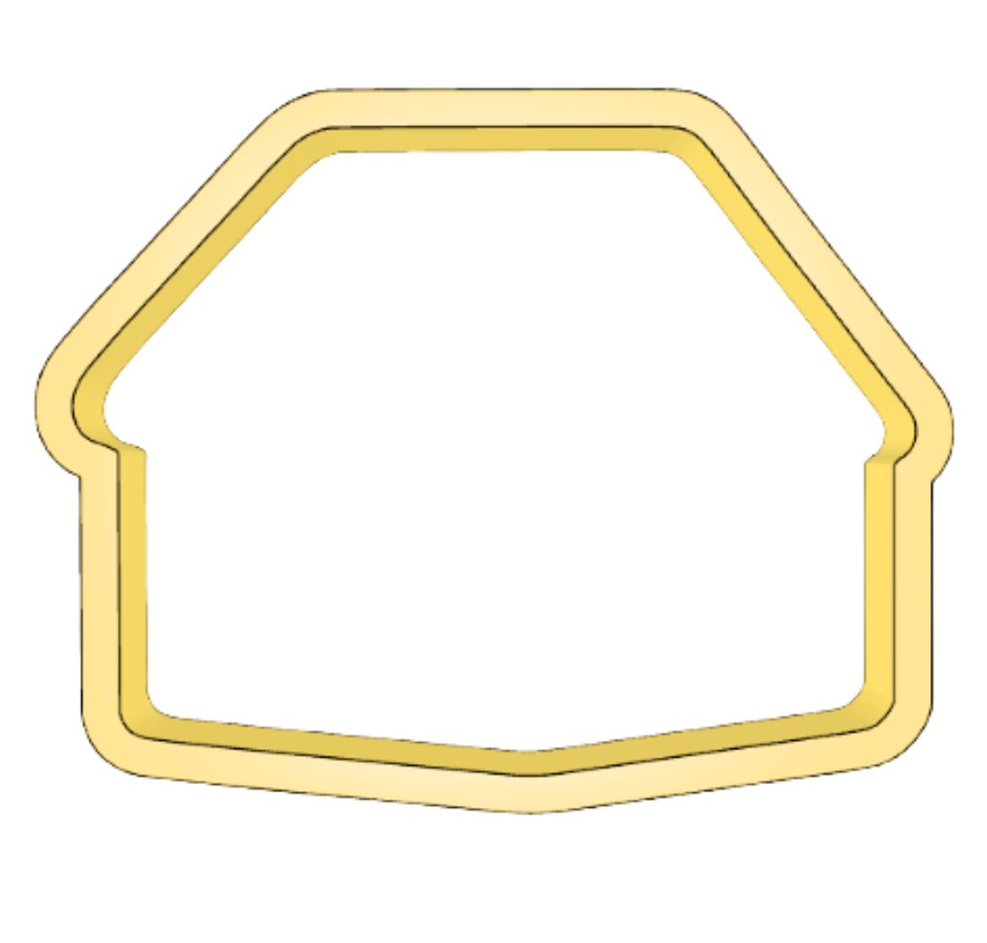 Gingerbread House 3D-view Cutter