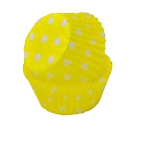 Mini Yellow Polka Dot Cups/36