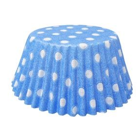 Lt Blue Polka Dot Cups/36