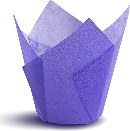 Purple Tulip Cups/25