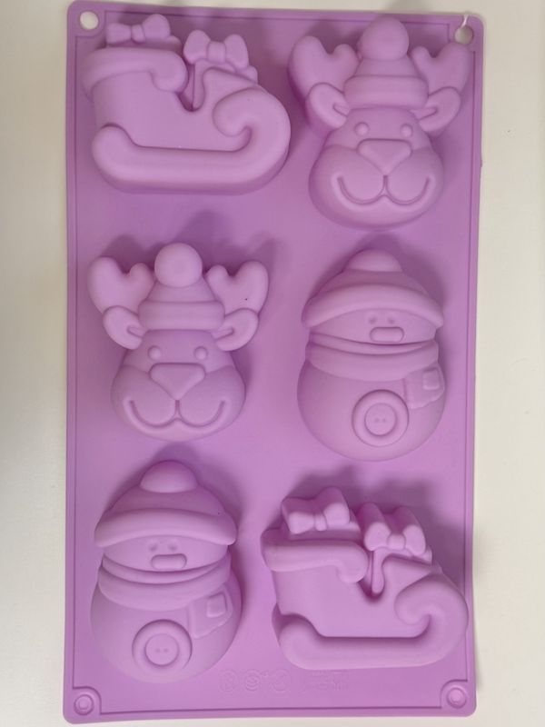Christmas 6Cav. Silicone Pan