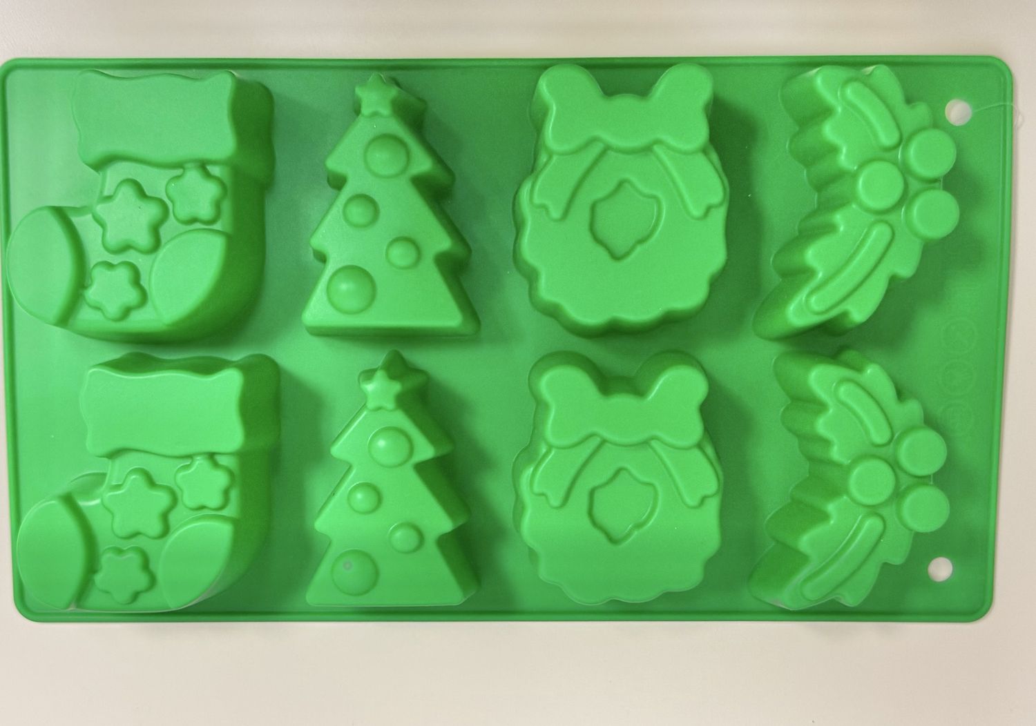 Christmas 8Cav. Silicone Pan