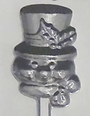 Snowman w/Top Hat Sucker Mold