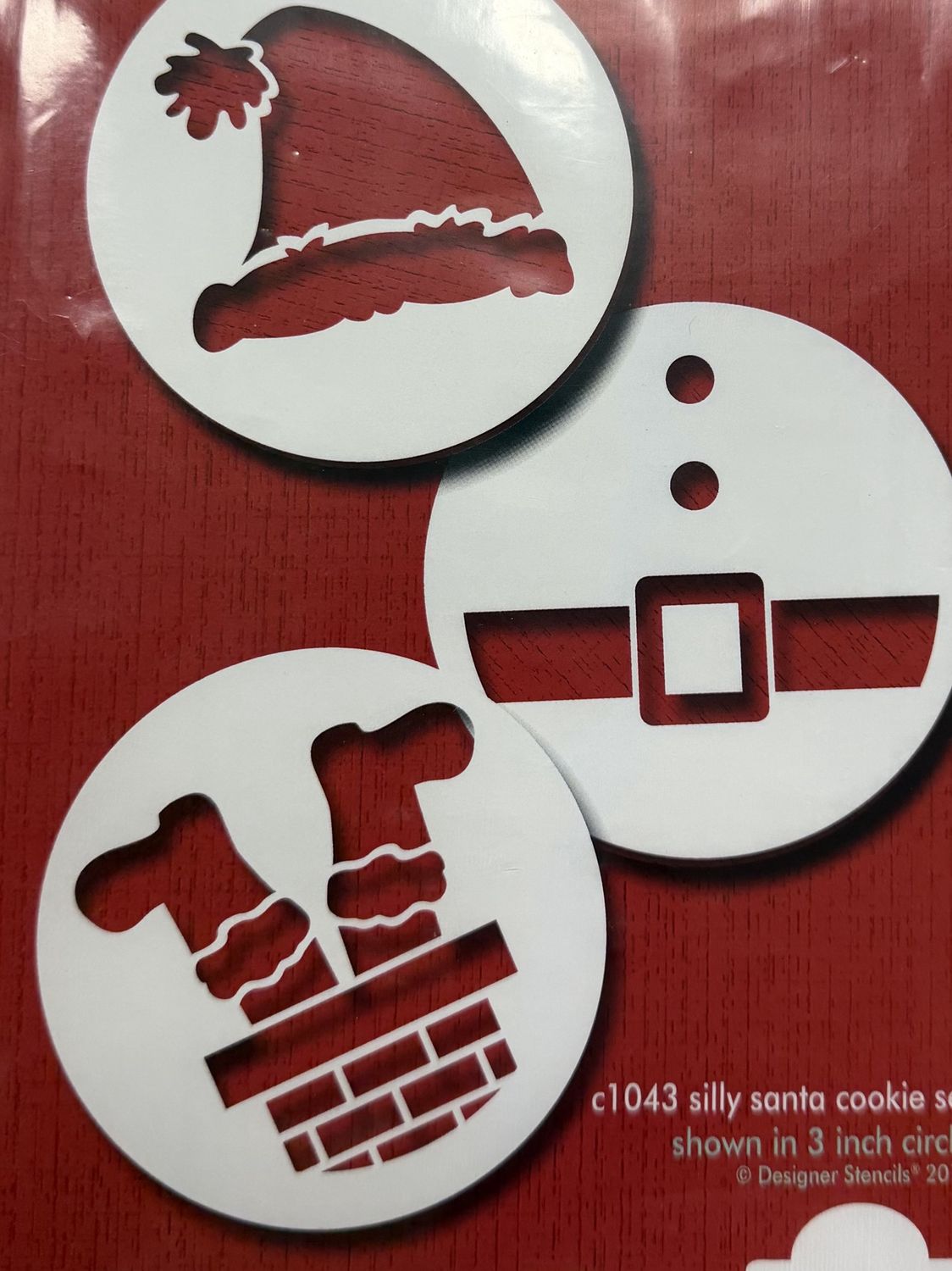 Silly Santa Set/3 Stencils