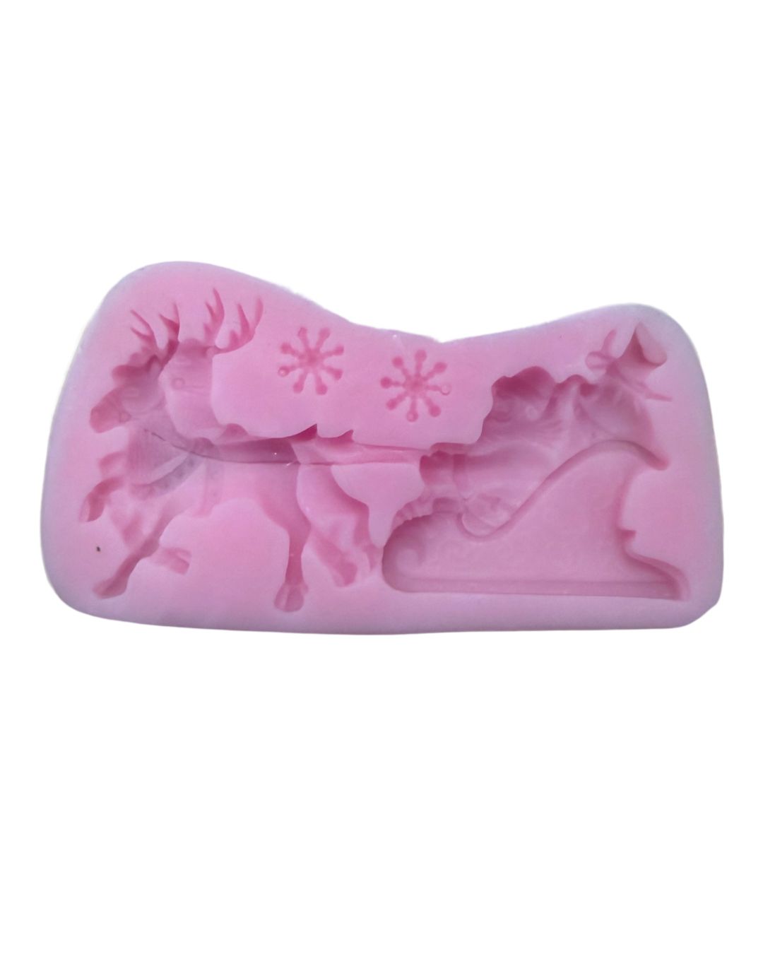 Santa &amp; Sleigh Mold (Silicone)