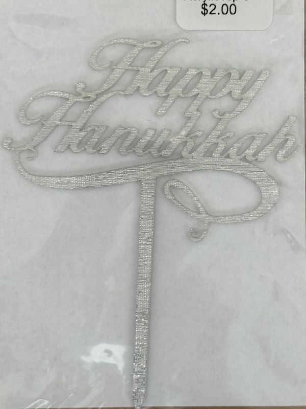Happy Hanukkah AcrylicTop 3&quot;