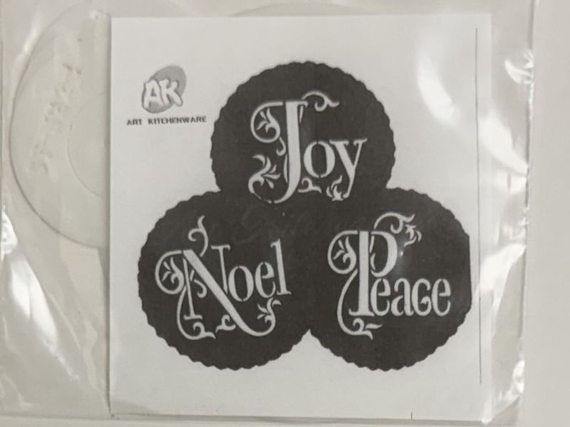 3Pc. XmasWords Stencils 2.8"