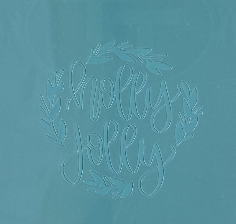 Holly Jolly Wreath Stencil