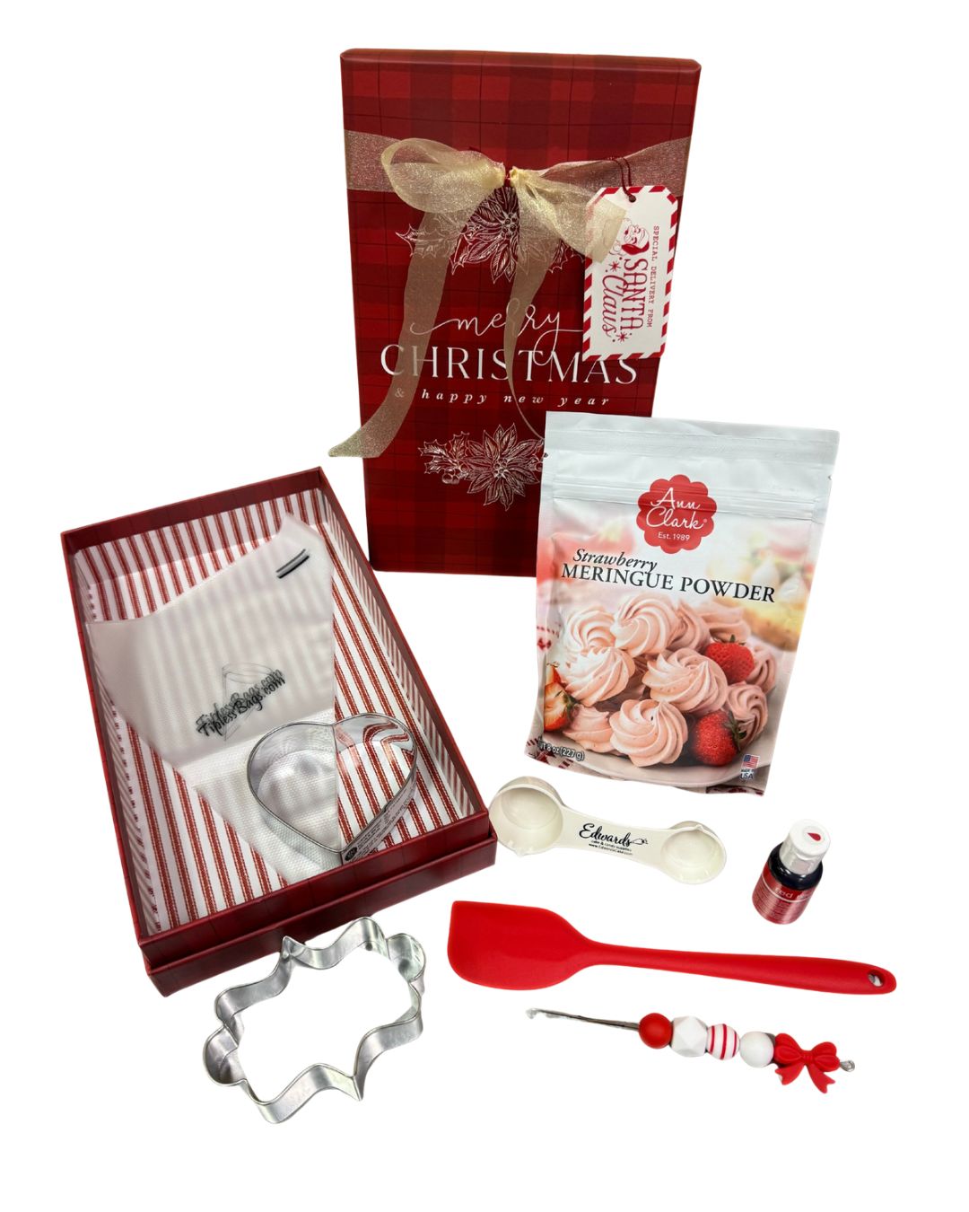 Strawberry Meringue Cookie Box