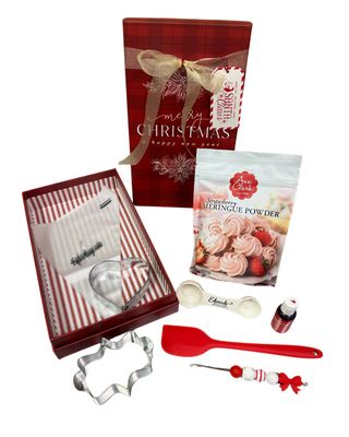 Strawberry Meringue Cookie Box