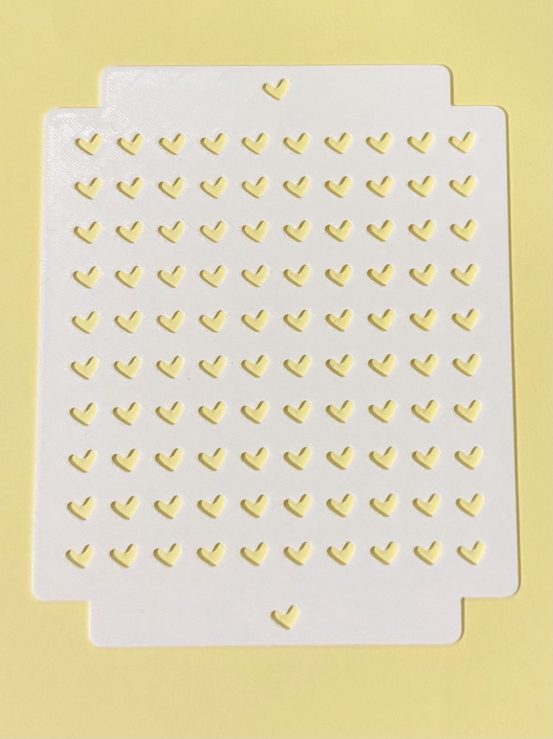 Heart Sprinkle Stencil 1/4"