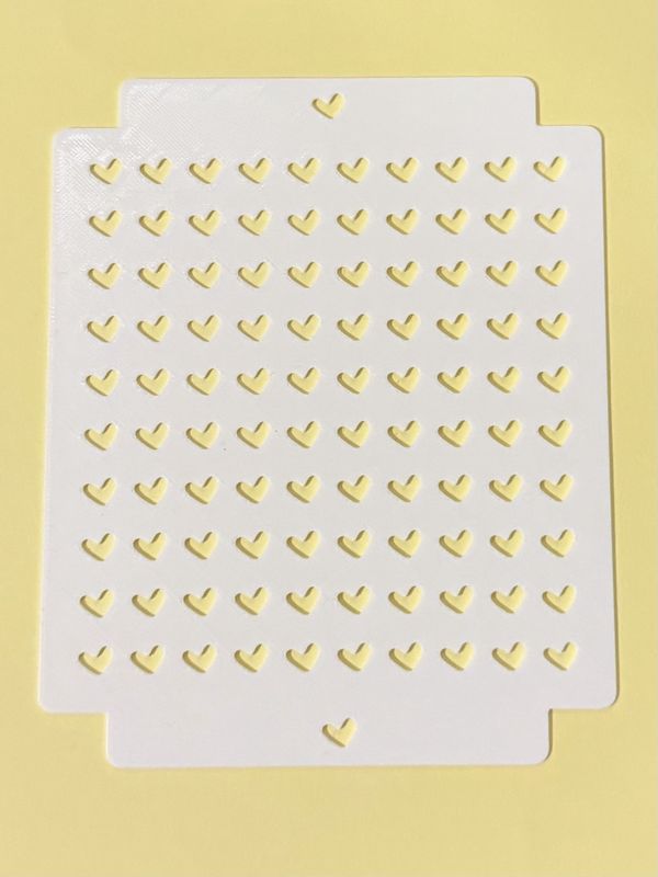 Heart Sprinkle Stencil 1/4"