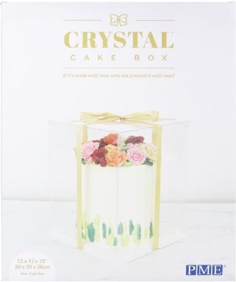 12" Crystal Cake Box