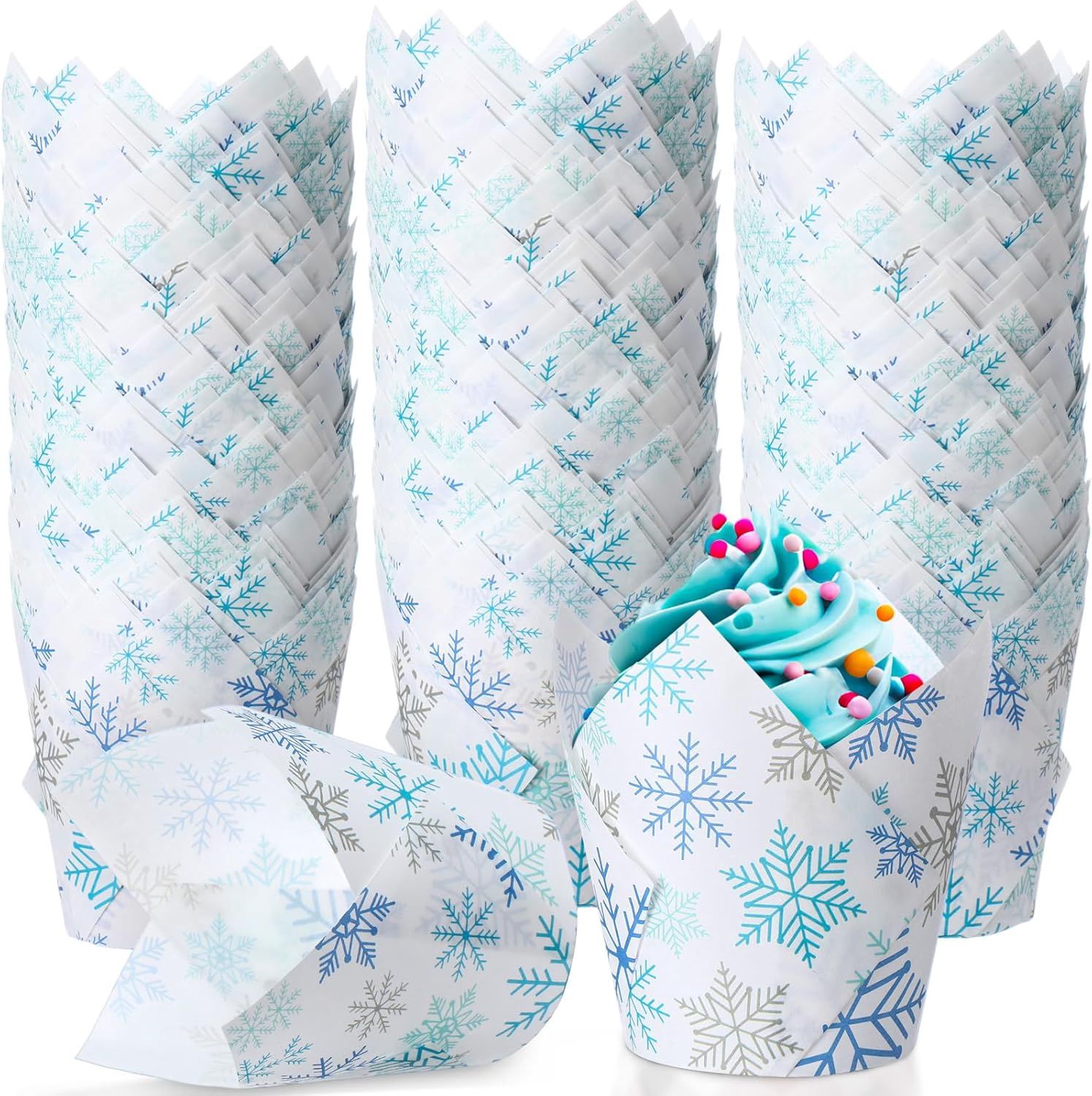 Snowflakes Tulip Cup/25