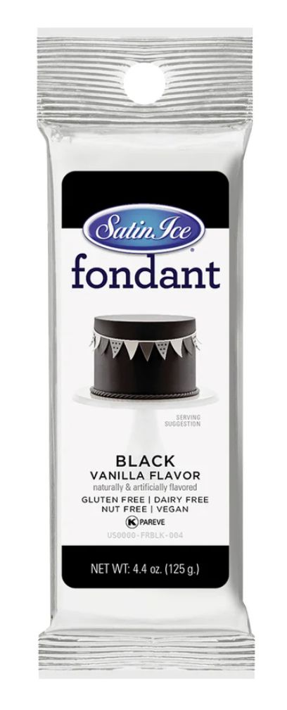 Black Fondant 4.4oz