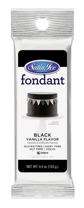 Black Fondant 4.4oz