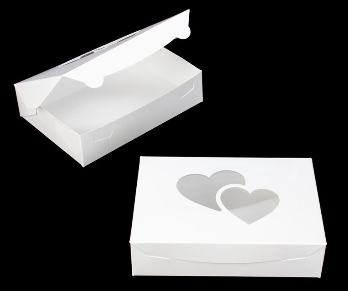 10x7x2.5 Double Heart Window Box