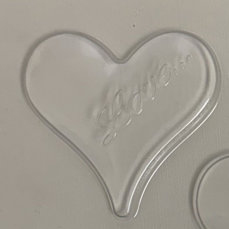 2.25" Pointed Heart Pc.8/Mold
