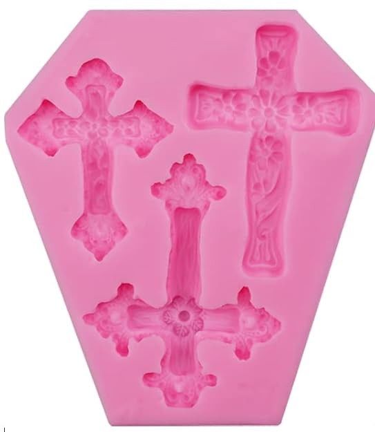 2-3" Crosses 3/Mold  Silicone