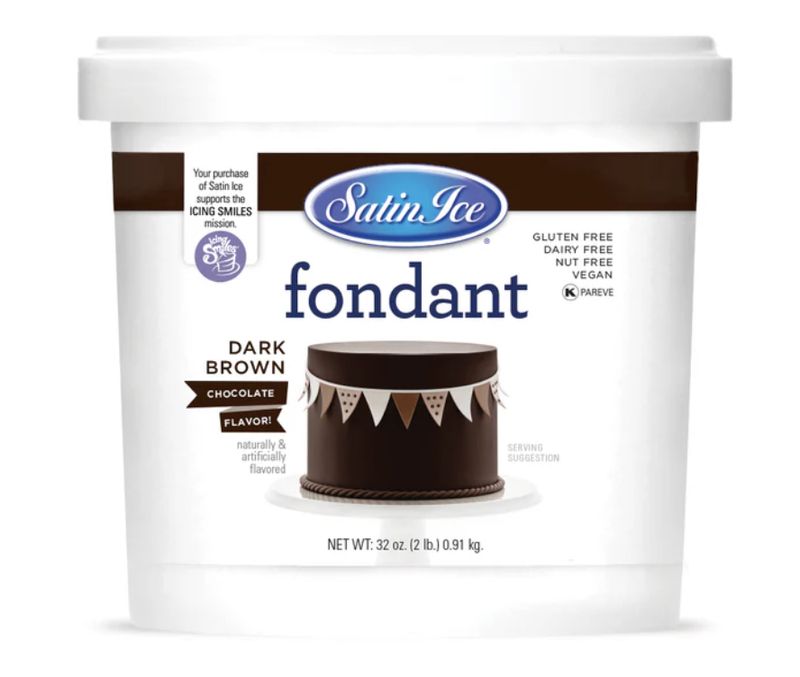 Dark Brown Chocolate Fondant 2#