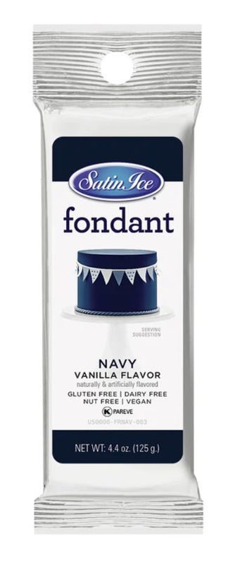 Navy Blue Fondant 4.4oz