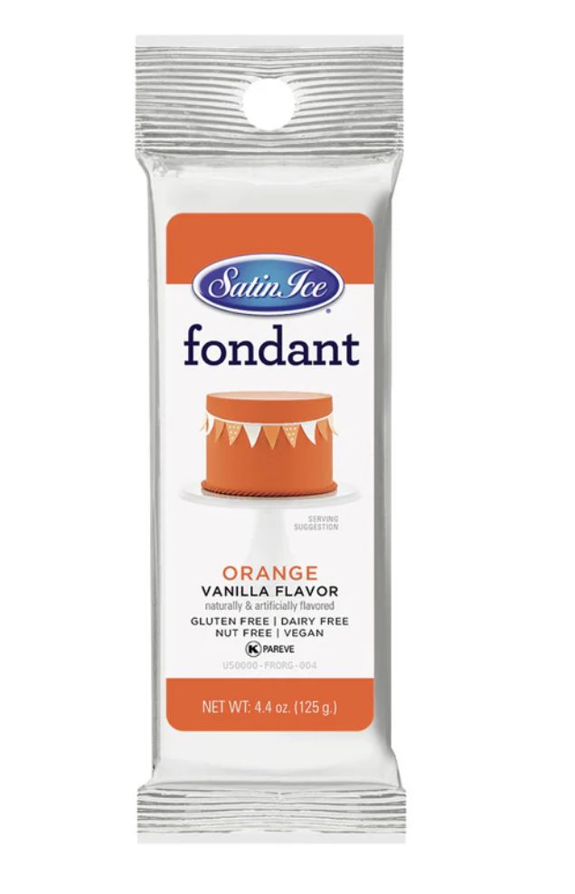Orange Fondant 4.4oz