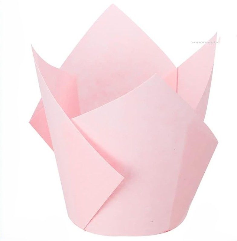 Pastel Pink Tulip Cups/25