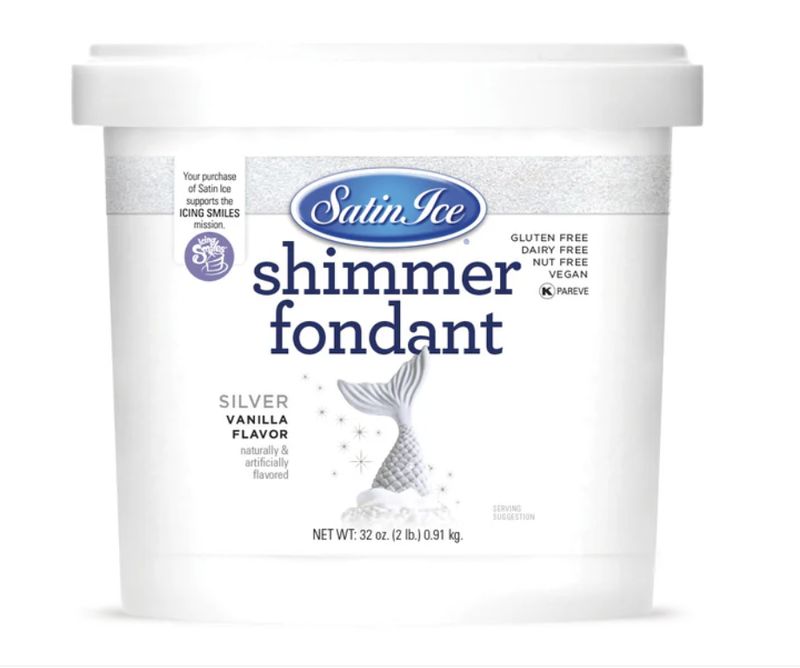 Silver Shimmer Fondant 2#