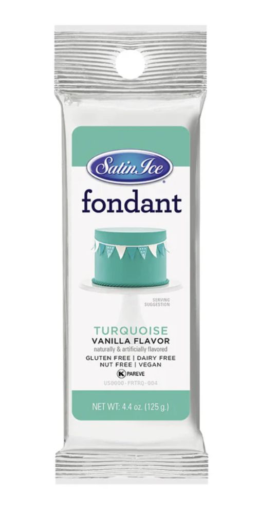 Turquoise Fondant 4.4oz