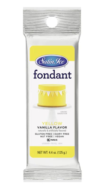 Yellow Fondant 4.4oz