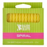 Yellow Spiral Candles