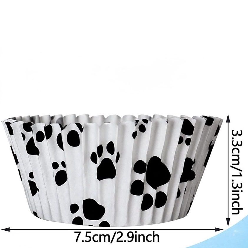 Paw Print Baking Cups 25pk