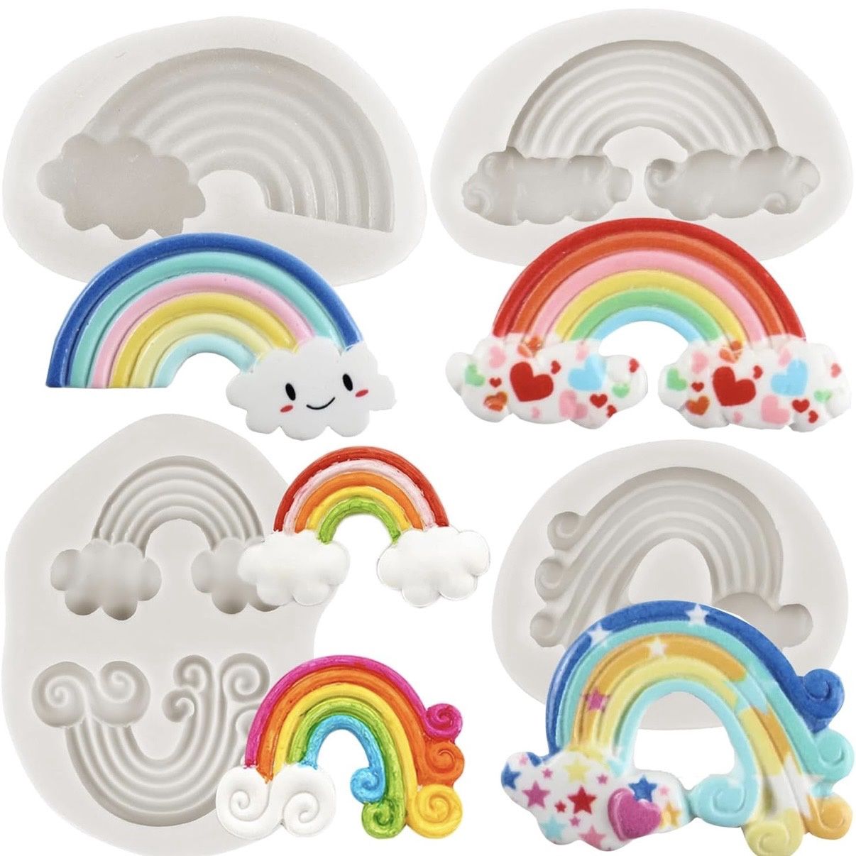 Rainbows &amp; Clouds Mold