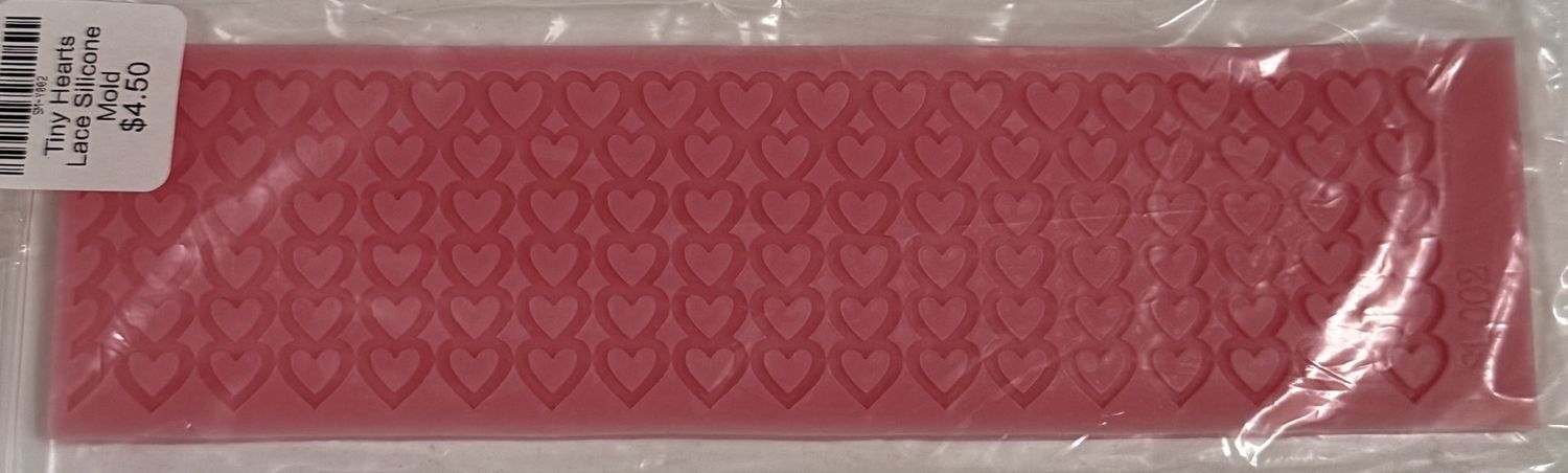 Tiny Hearts Lace Silicone Mold