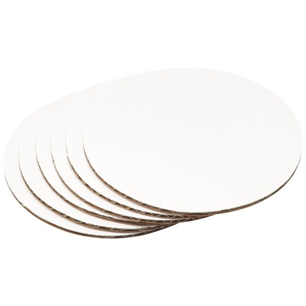 5" White Cardboard/6