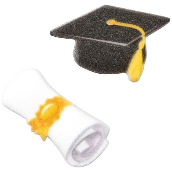1.5" Grad Cap &amp; Scroll Sugars/4
