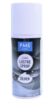 Silver Edible Lustre Spray