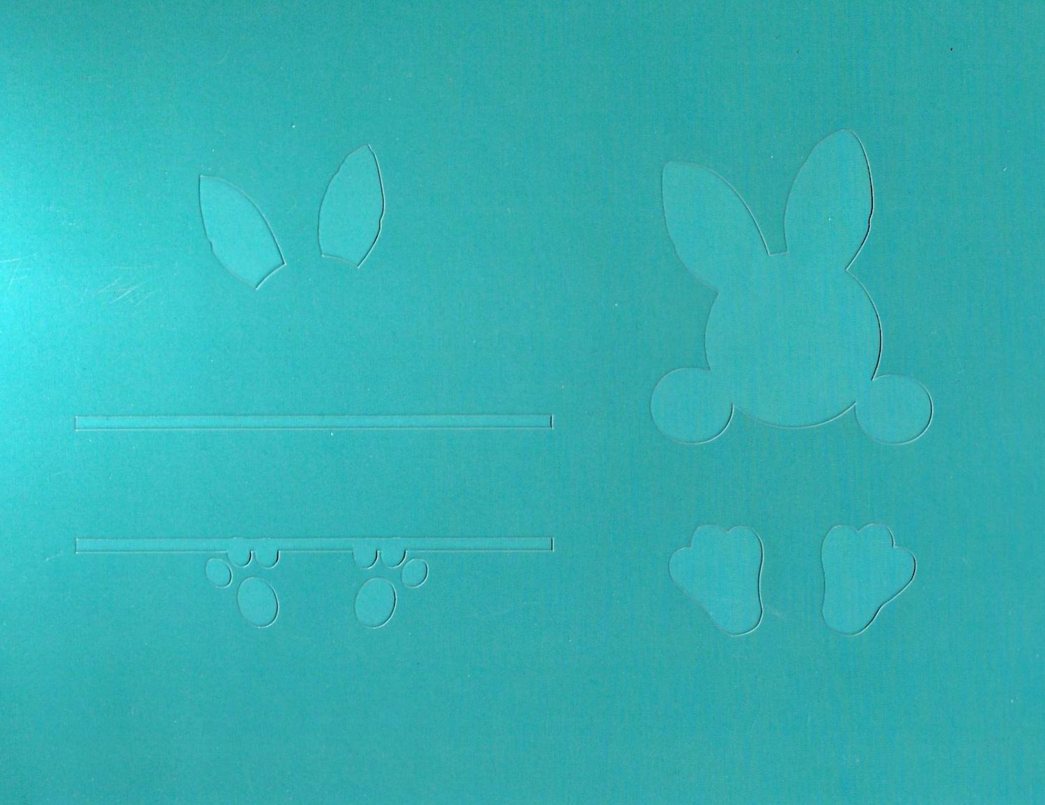 Easter Bunny Stencil- 2 Part