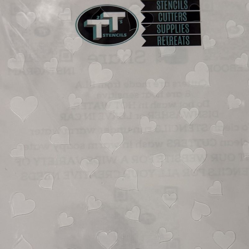 Hearts Stencil