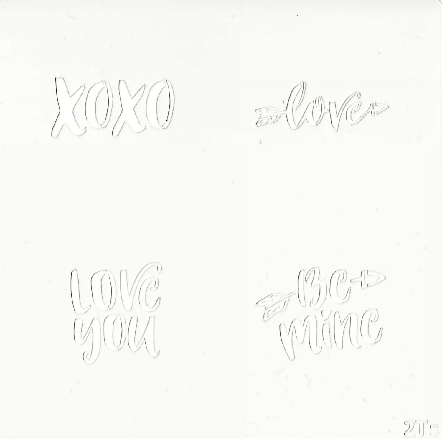 XOXO Valentine Stencil