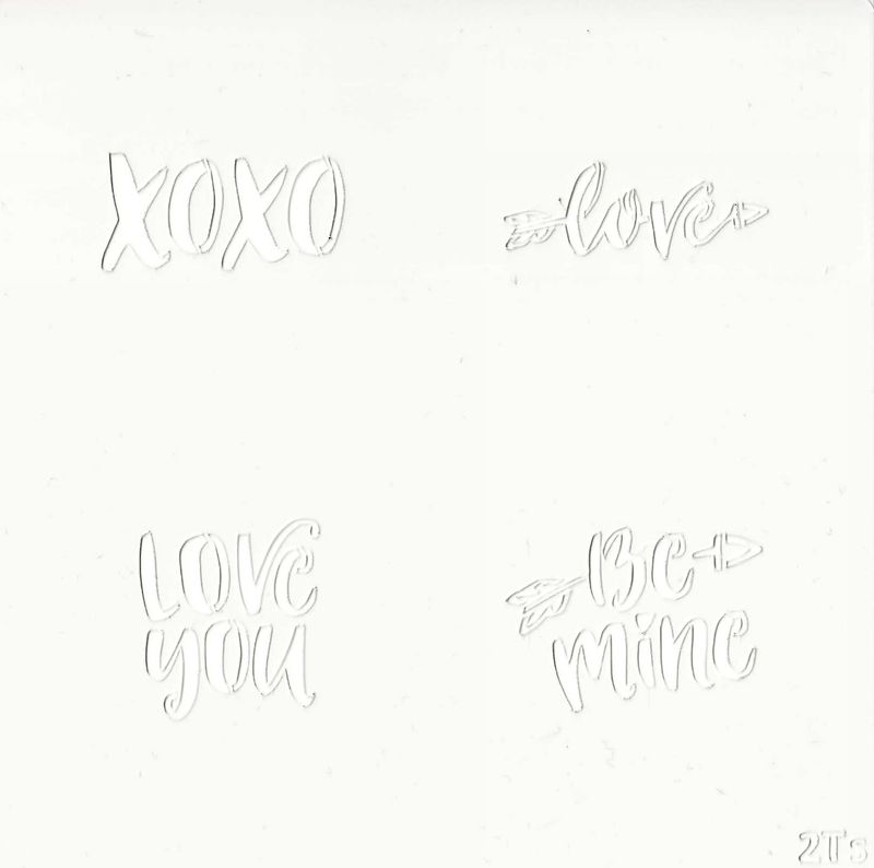 XOXO Valentine Stencil