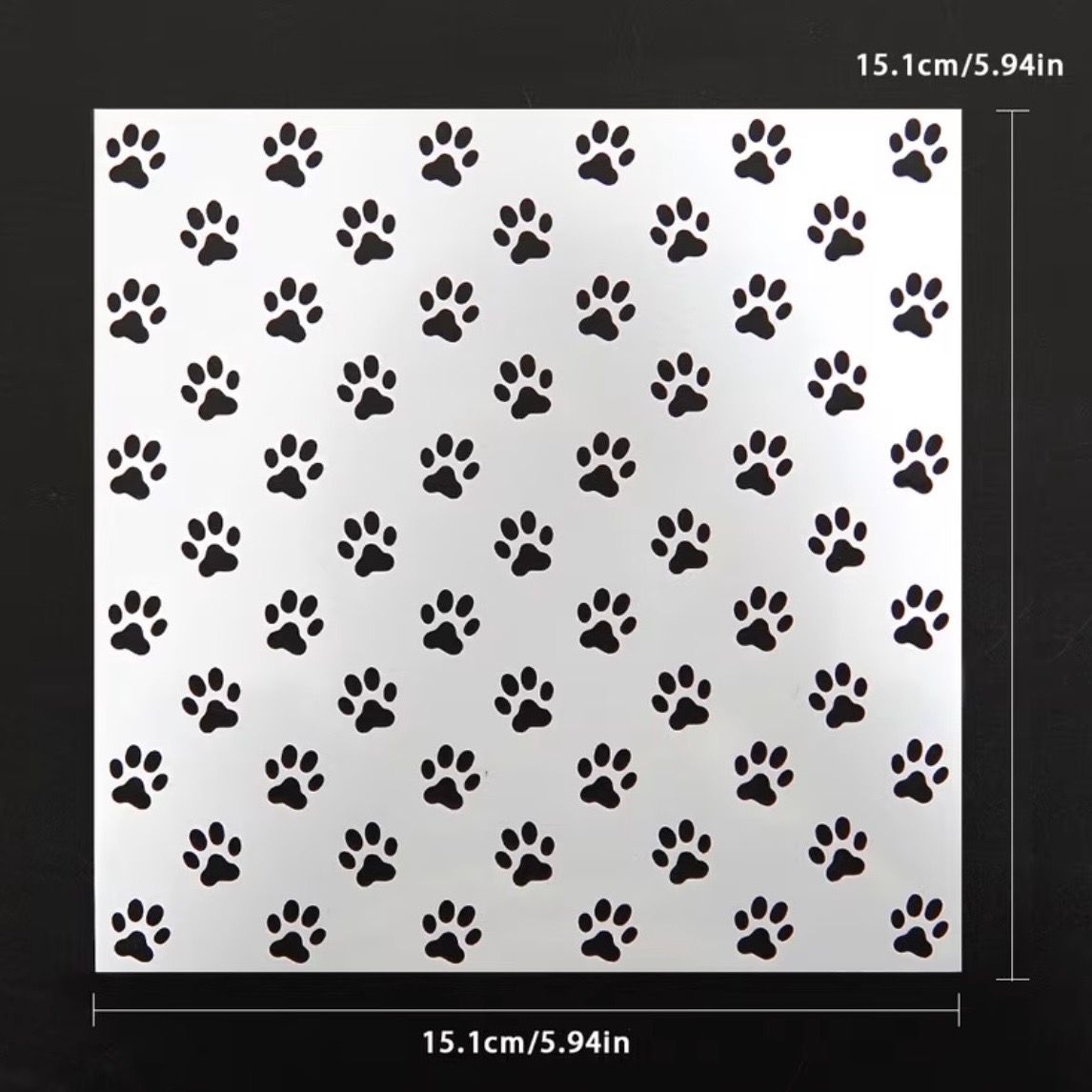 Dog Paw Stencil