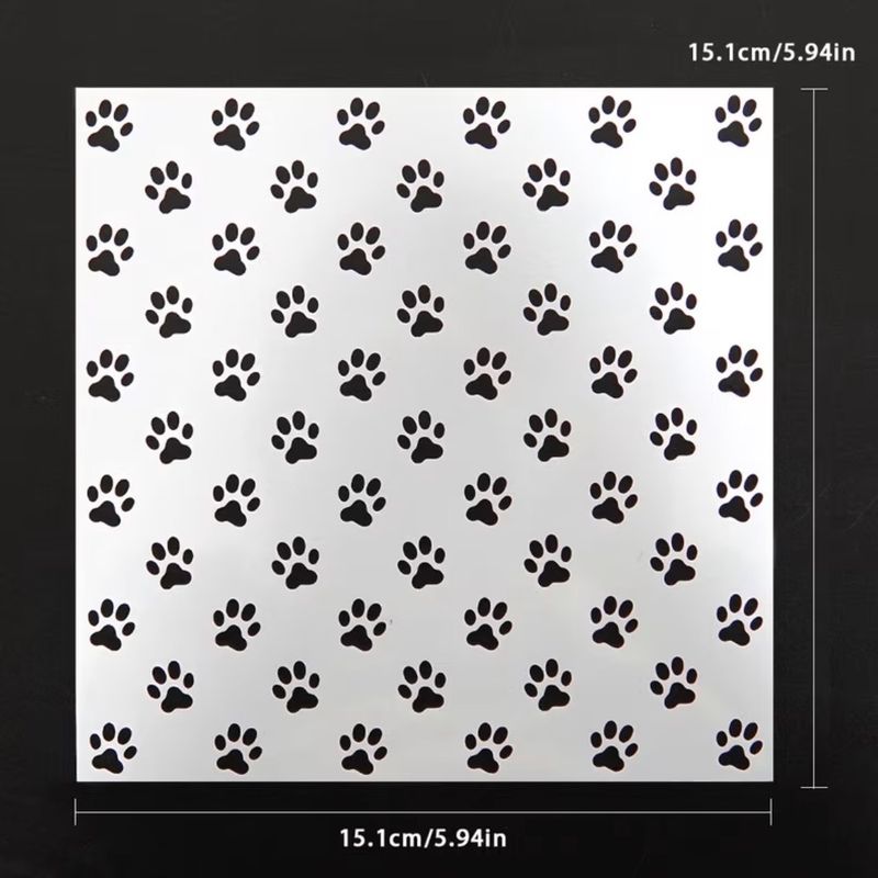 Dog Paw Stencil