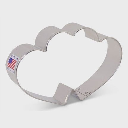 Double Heart Cutter 4.5"