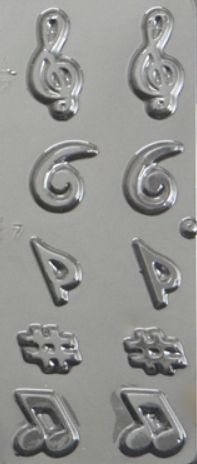Music Notes Pieces Mold