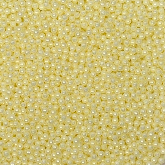 Ivory Pearlized 4mm Beads