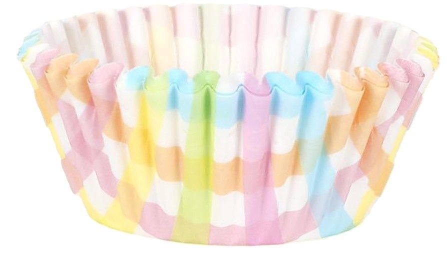 Pastel Plaid Baking Cups 25pk