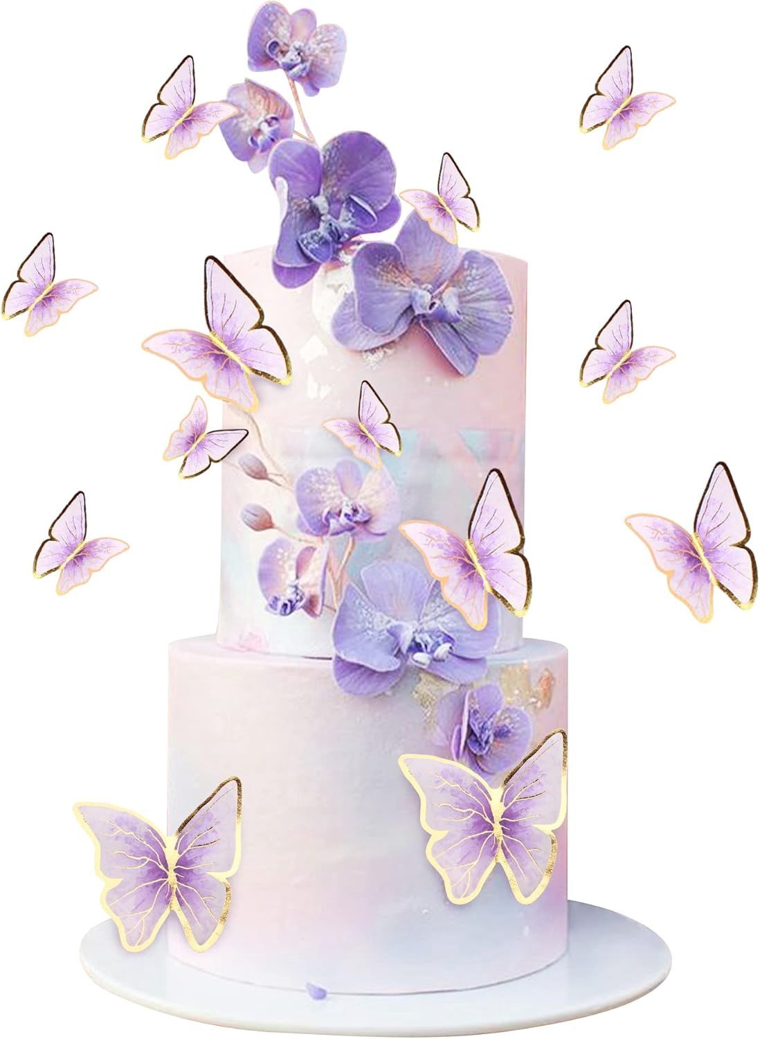 Purple Butterfly Cake Toppers/5