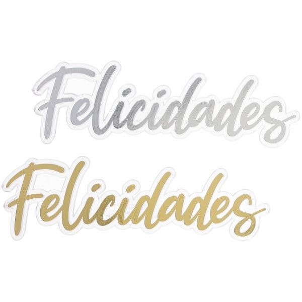 Felicidades Foil Script Layon