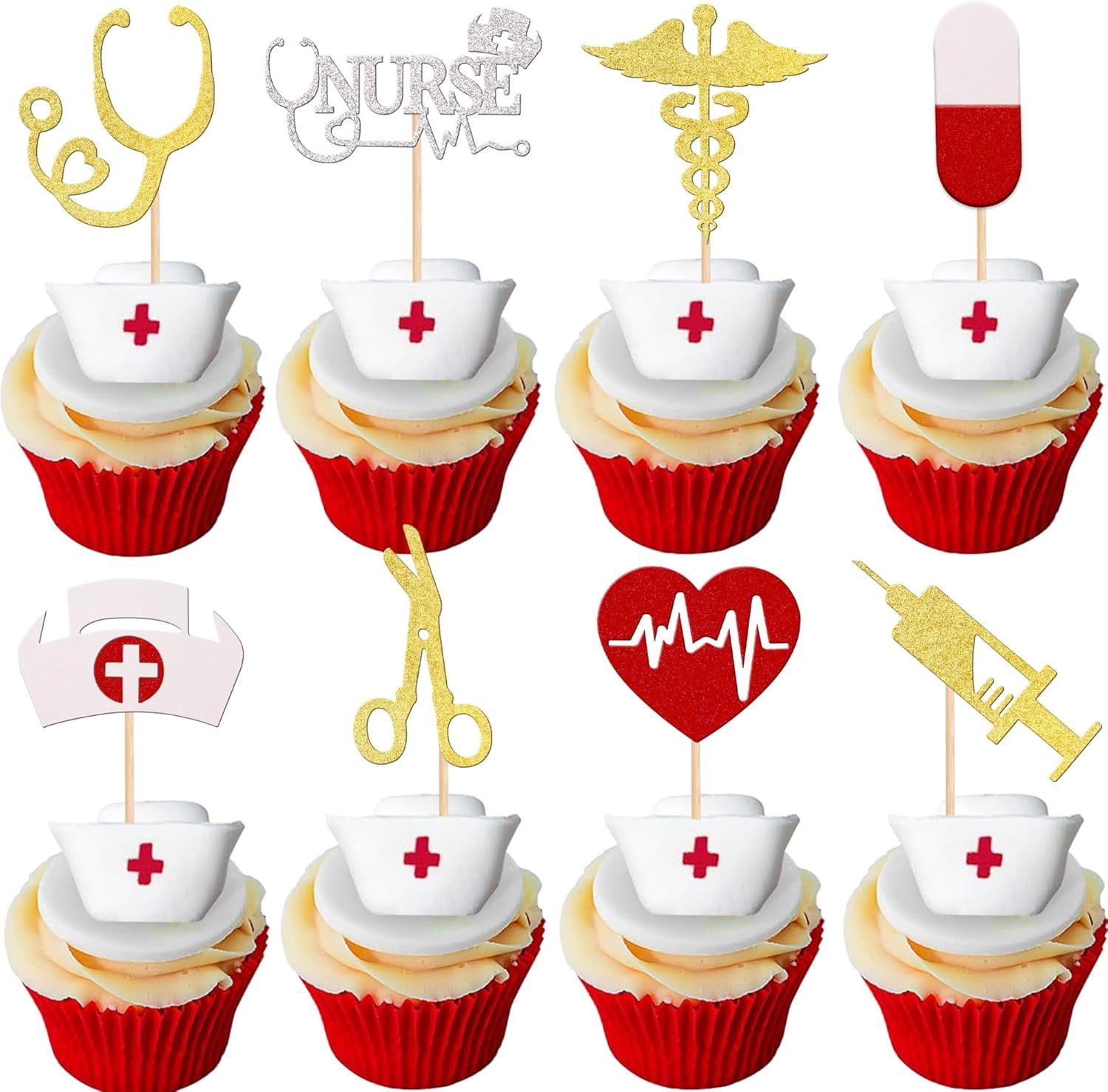 Nurse Glitter Picks/8